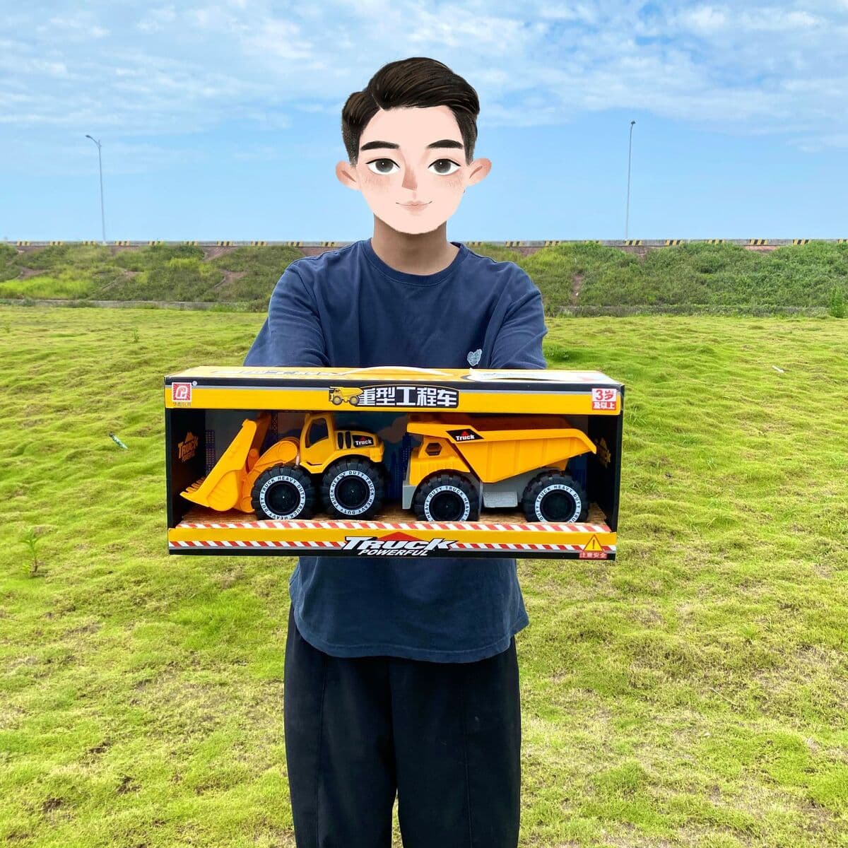 Детские игрушки мальчики Тяжелая Инженерная машина двухгруженный экскаватор модель транспортного средства стойло зачисление...