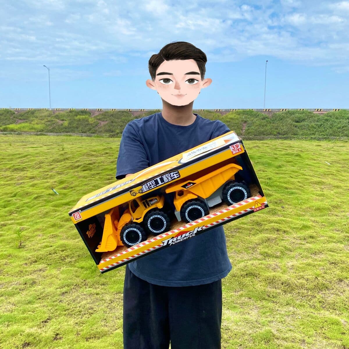 Детские игрушки мальчики Тяжелая Инженерная машина двухгруженный экскаватор модель транспортного средства стойло зачисление...