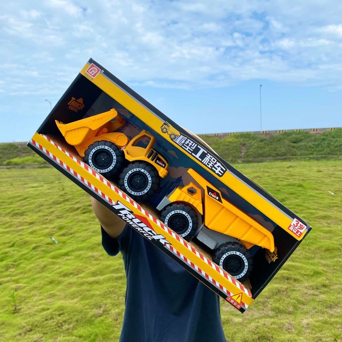 Детские игрушки мальчики Тяжелая Инженерная машина двухгруженный экскаватор модель транспортного средства стойло зачисление...