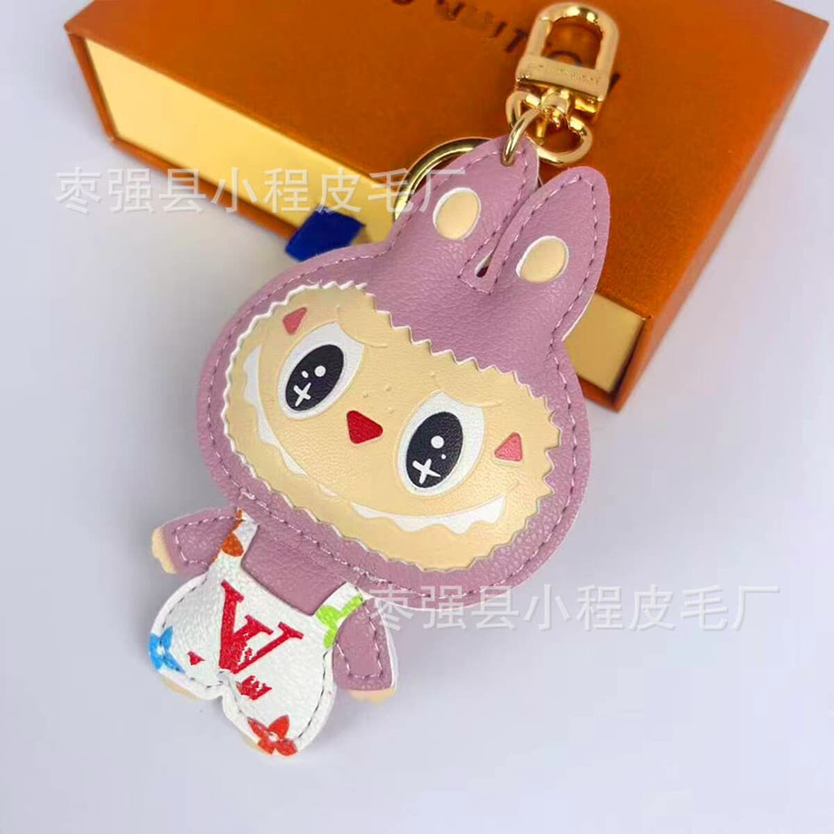 Популярная подвеска Labubu Labubu, кукла-мультяшная пара, брелок для телефона, подвеска для сумки, металлический подарок