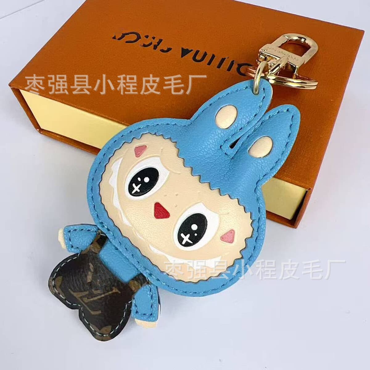 Популярная подвеска Labubu Labubu, кукла-мультяшная пара, брелок для телефона, подвеска для сумки, металлический подарок