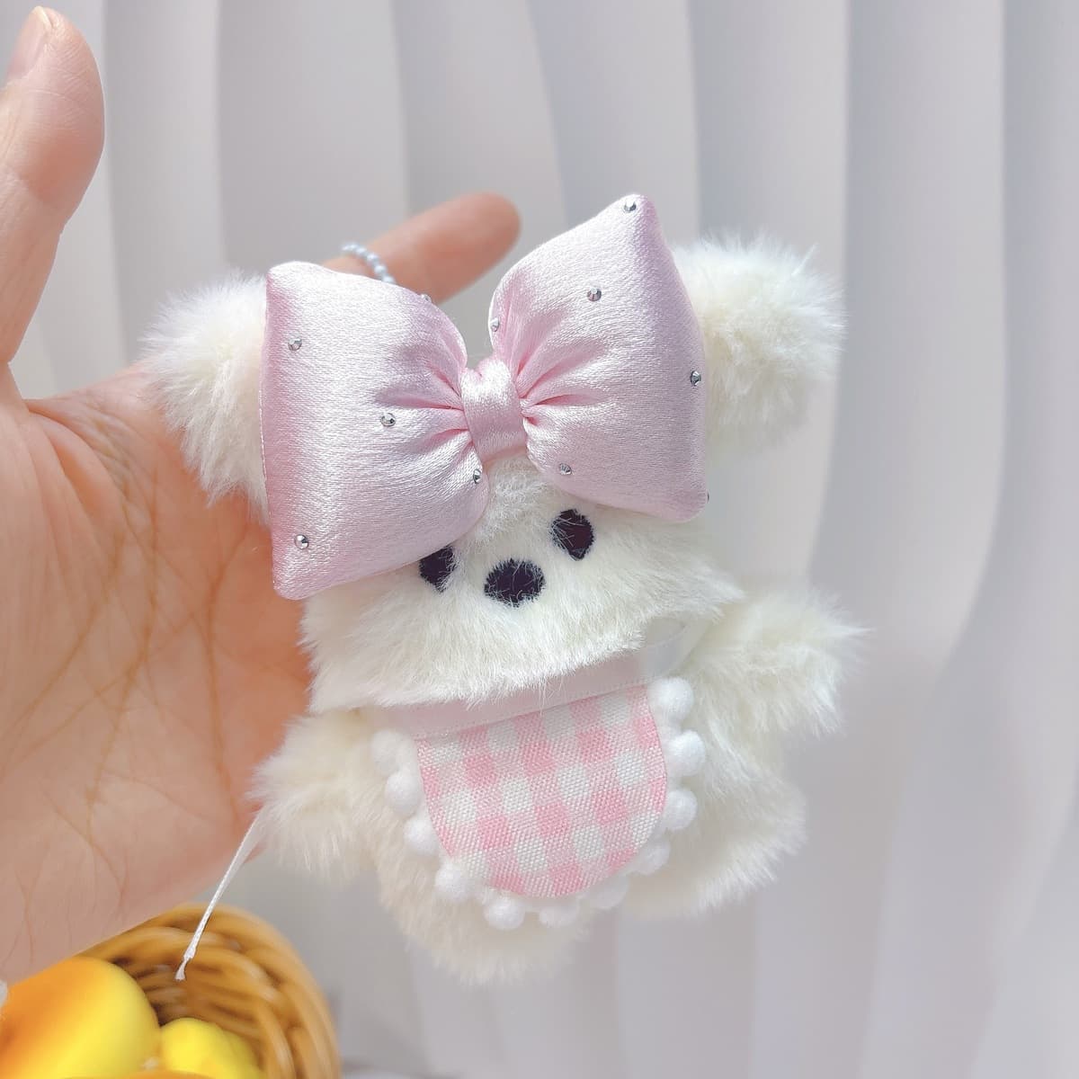 Популярный пищащий плюшевый брелок-подвеска в виде милого котенка, игрушка для автоматов с игрушками, плюшевая кукла