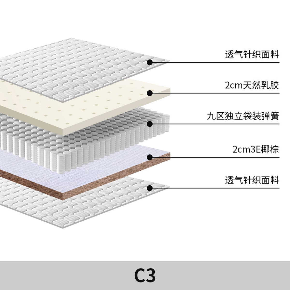 Youyuan Отель домашний джутовый латекс матрас коричневый матрас жесткий матрас независимый пружина Simmons 1.8m съемный