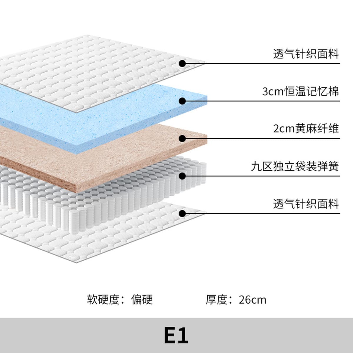 Youyuan Отель домашний джутовый латекс матрас коричневый матрас жесткий матрас независимый пружина Simmons 1.8m съемный