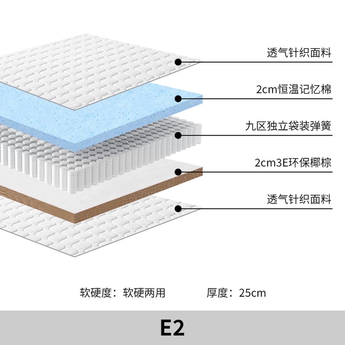 Youyuan Отель домашний джутовый латекс матрас коричневый матрас жесткий матрас независимый пружина Simmons 1.8m съемный