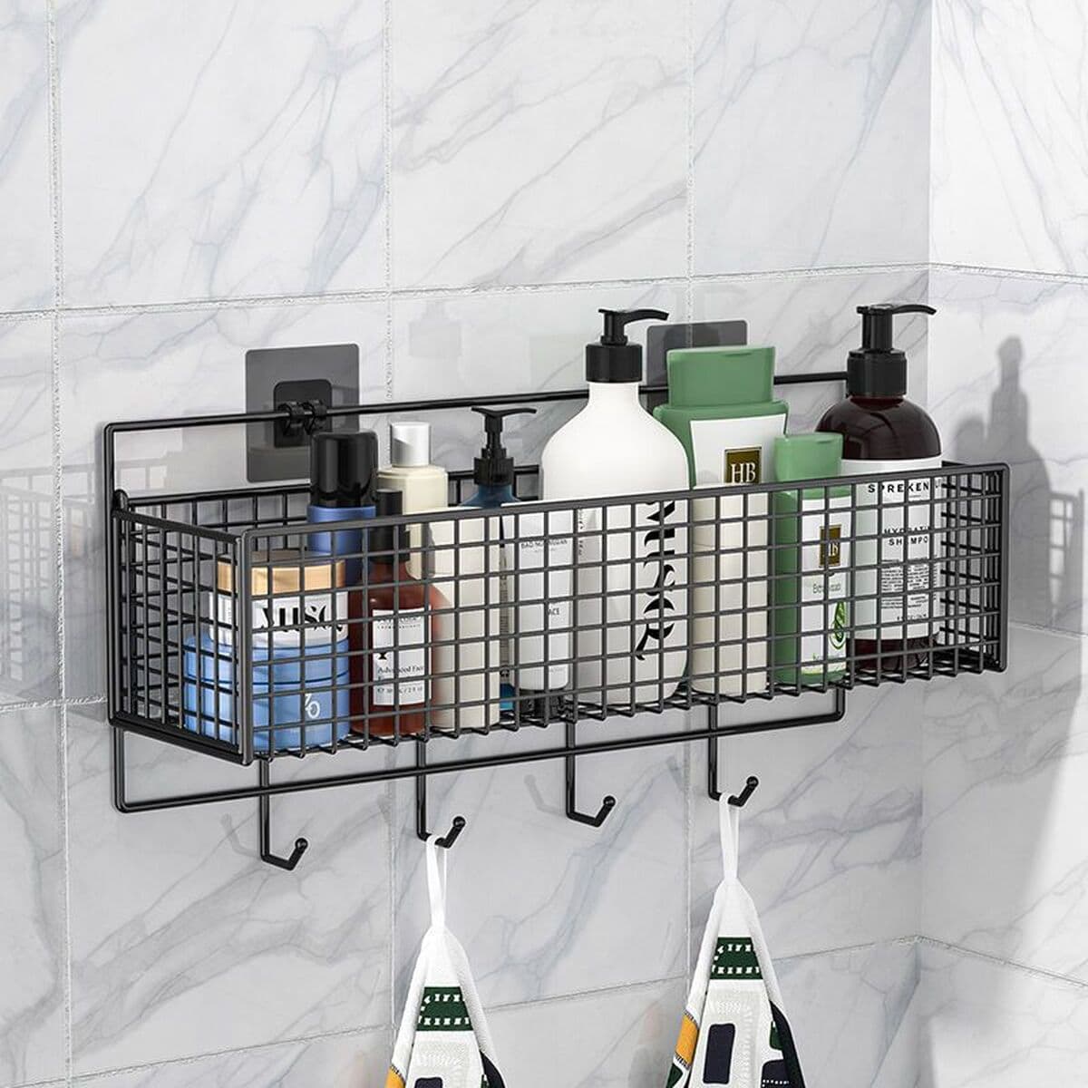 Кухонная полка для хранения без перфорации, задняя дверная полка для хранения, настенная полка для хранения в ванной...