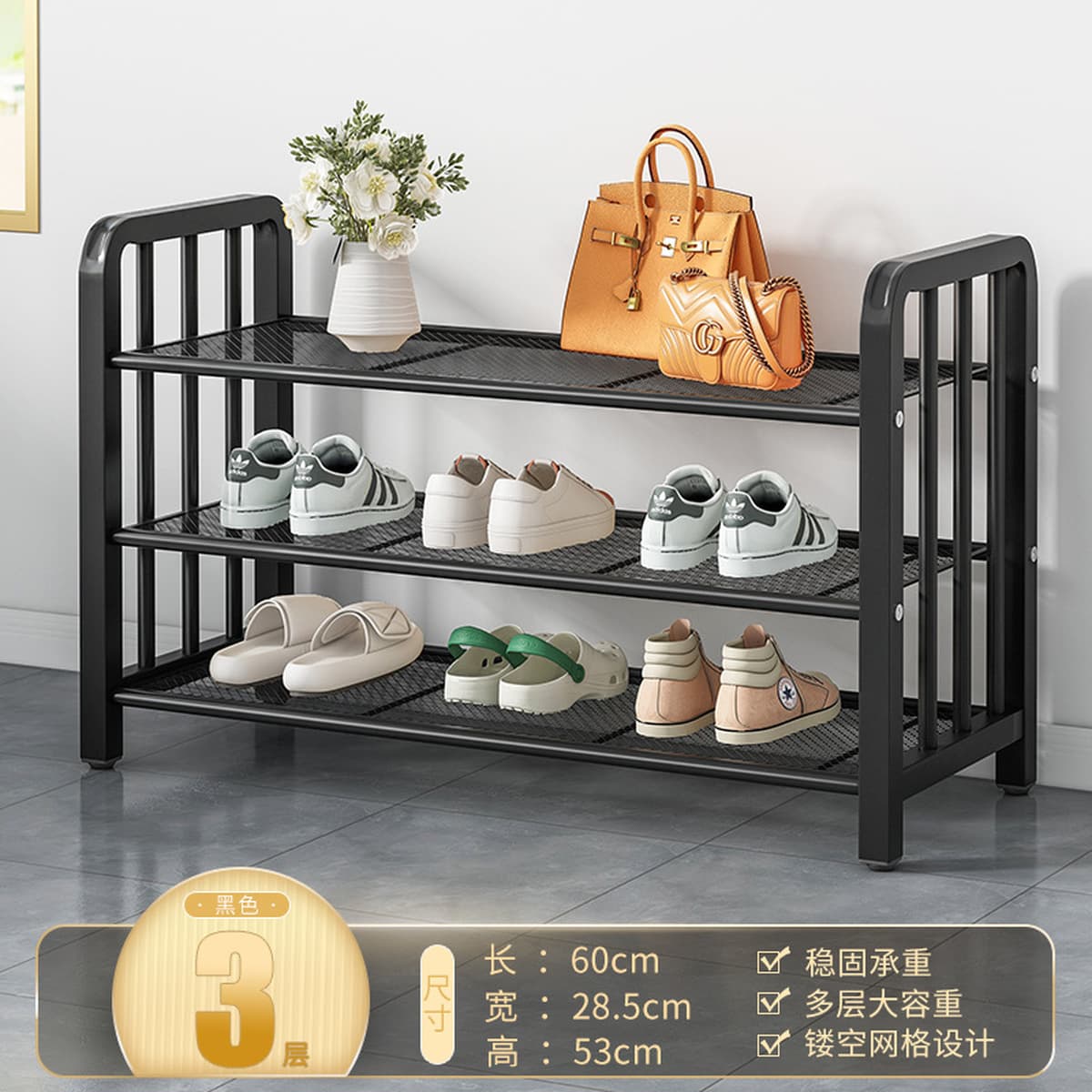 Напольная обувница для прихожей, минимальный заказ — одна штука, многоярусная компактная обувница, пылезащитный простой шкаф...