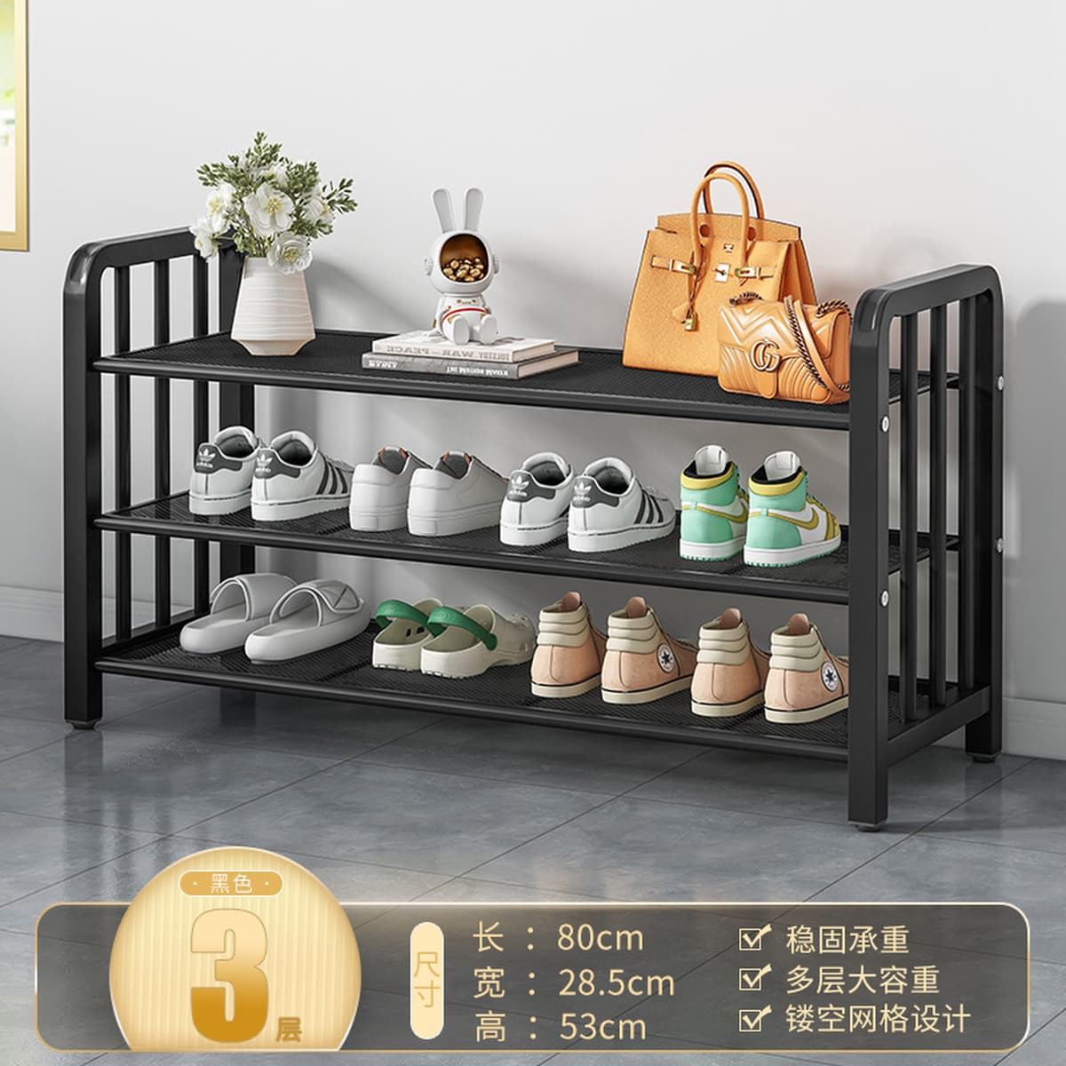 Напольная обувница для прихожей, минимальный заказ — одна штука, многоярусная компактная обувница, пылезащитный простой шкаф...