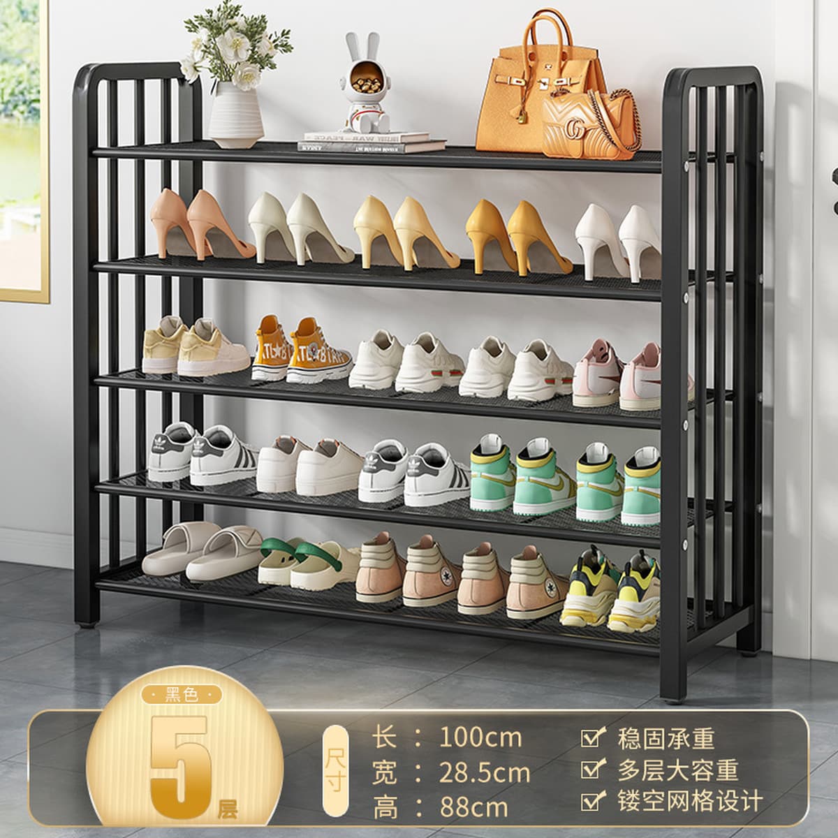 Напольная обувница для прихожей, минимальный заказ — одна штука, многоярусная компактная обувница, пылезащитный простой шкаф...