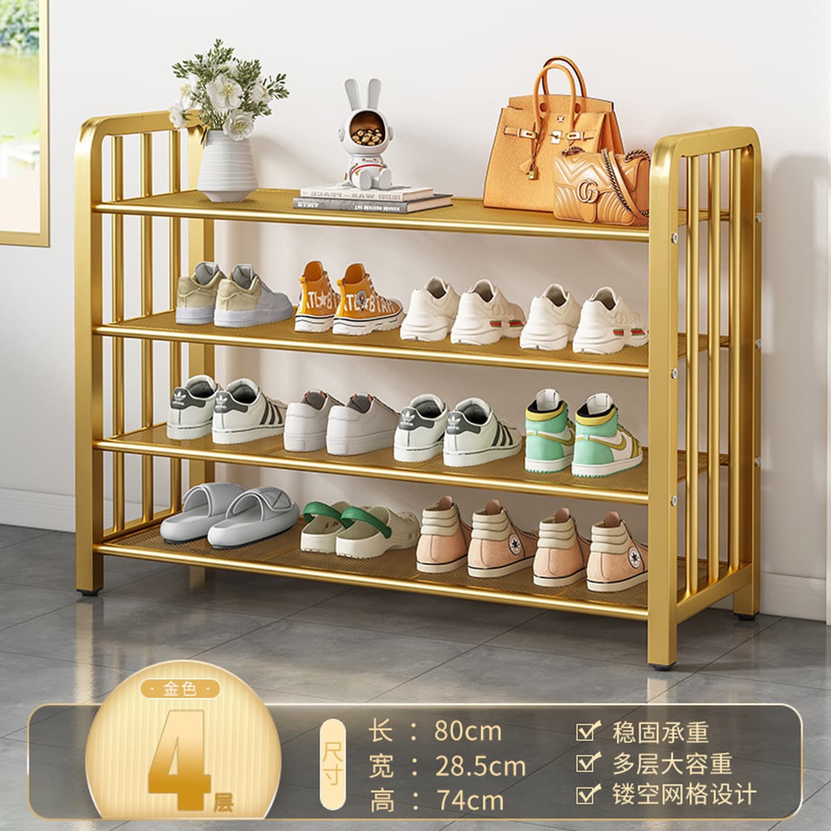 Напольная обувница для прихожей, минимальный заказ — одна штука, многоярусная компактная обувница, пылезащитный простой шкаф...