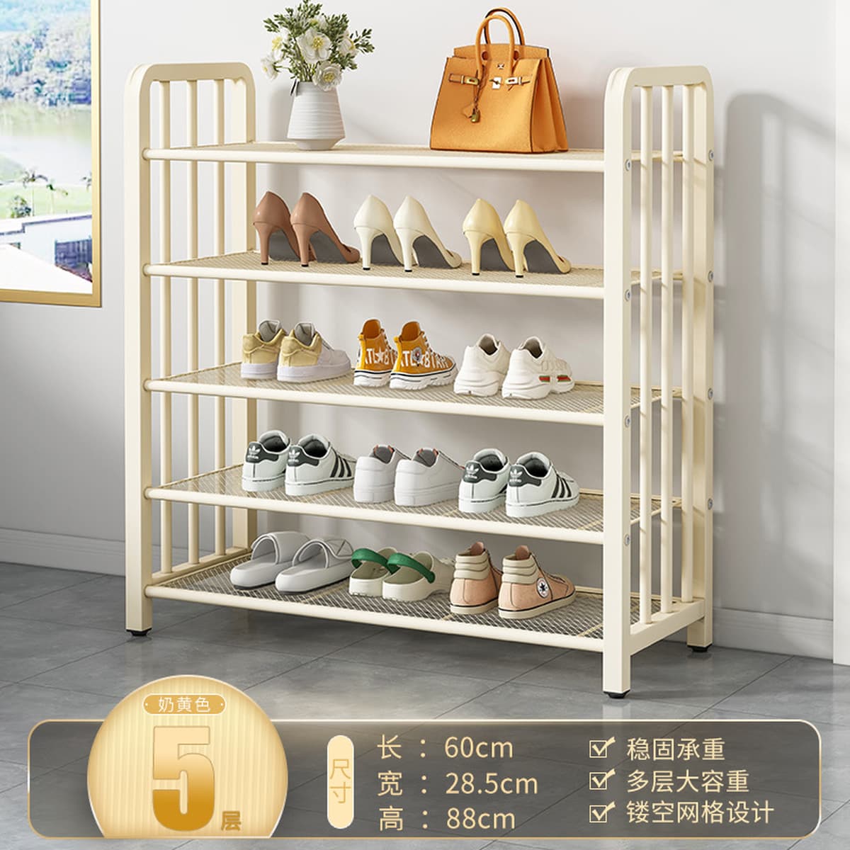 Напольная обувница для прихожей, минимальный заказ — одна штука, многоярусная компактная обувница, пылезащитный простой шкаф...