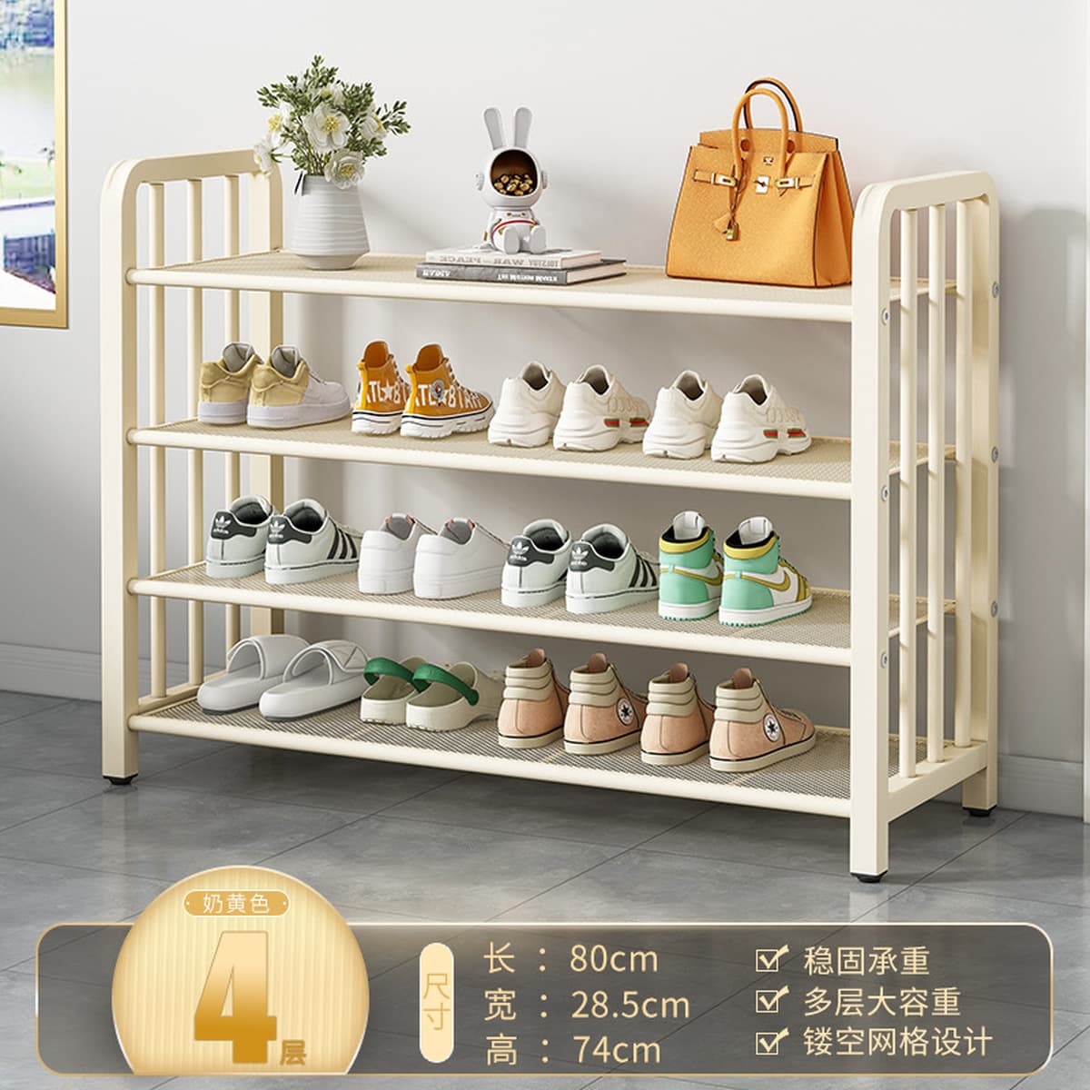 Напольная обувница для прихожей, минимальный заказ — одна штука, многоярусная компактная обувница, пылезащитный простой шкаф...