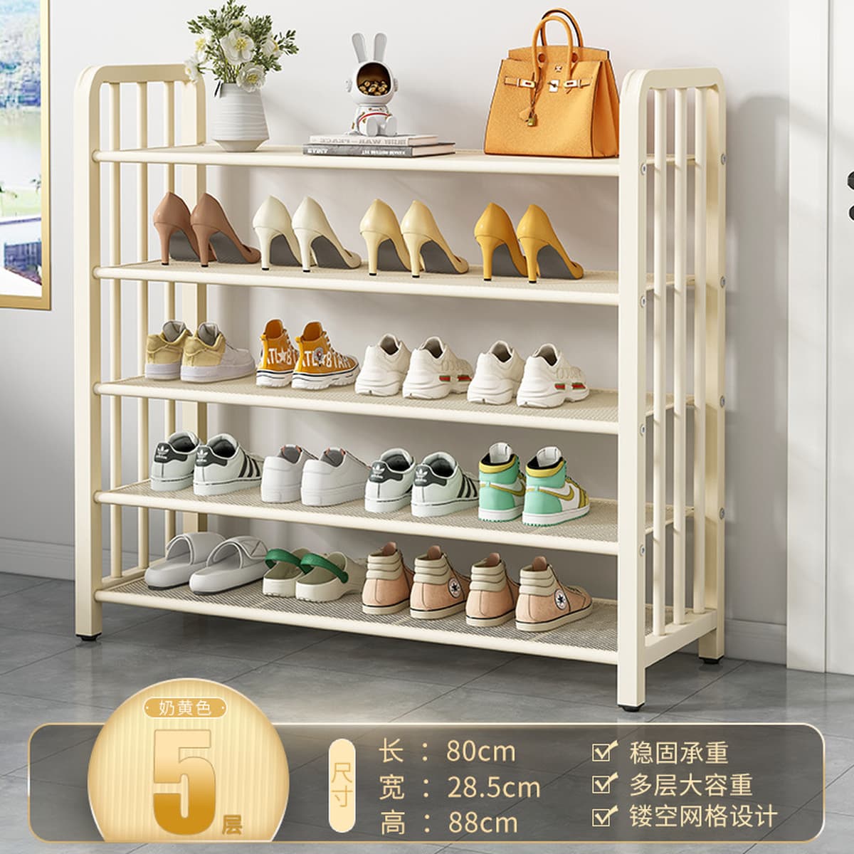 Напольная обувница для прихожей, минимальный заказ — одна штука, многоярусная компактная обувница, пылезащитный простой шкаф...