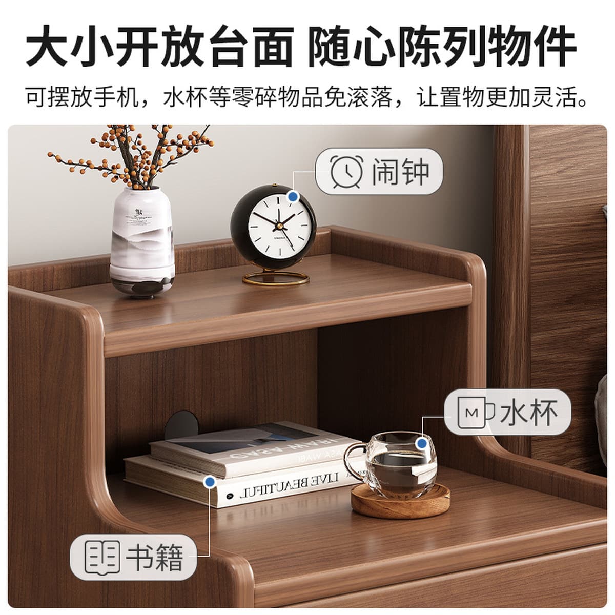 Прикроватная тумбочка для дома в малогабаритных квартирах, ультраузкая прикроватная полка для хранения, новая прикроватная...