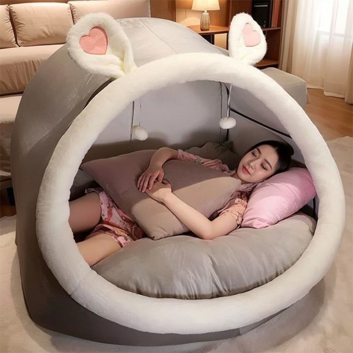 Человеческая собачья будка гигантская кошка палатка ленивый диван гнездо милая гостиная спальня мультфильм сеть для взрослых