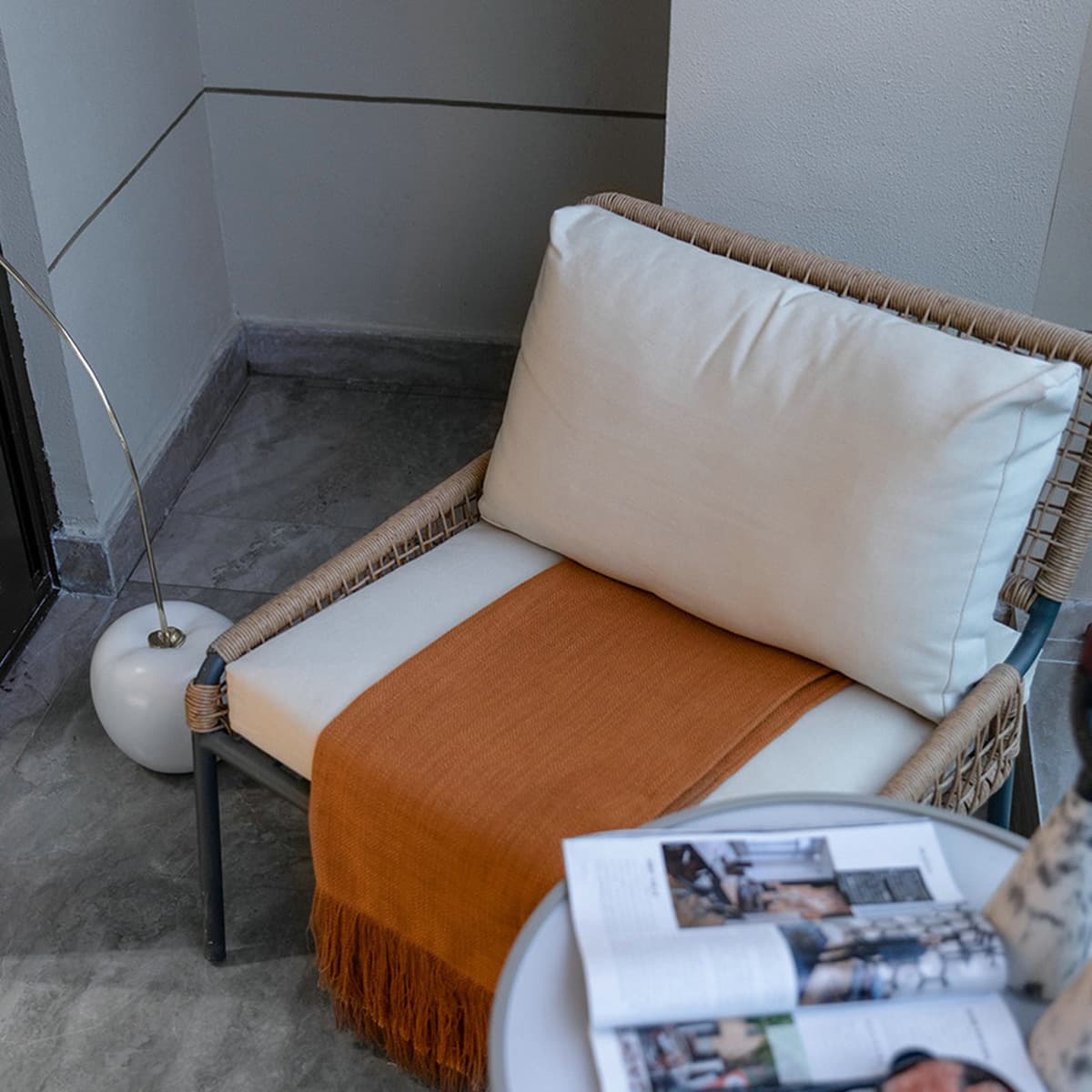 Уличный диван, мебель, двор, дом, сад, терраса, водонепроницаемый уличный балкон из ротанга, стол и стулья, диван Outdoo