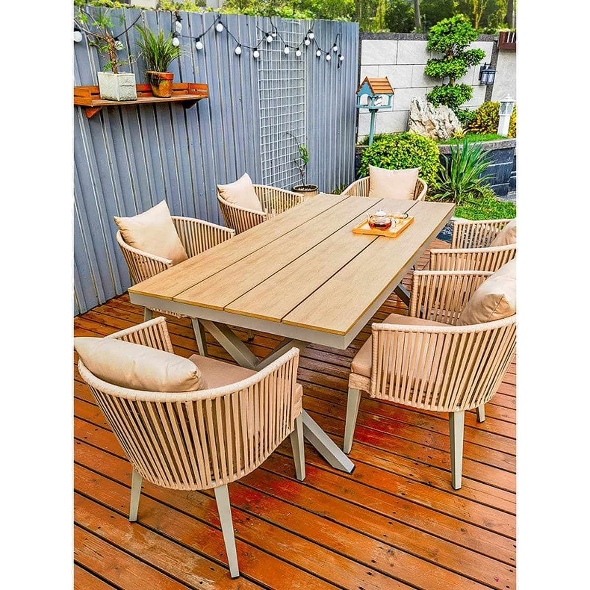 Mojia наружные столы и стулья внутренний дворик ротанговый стул открытый кофе досуг на открытом воздухе