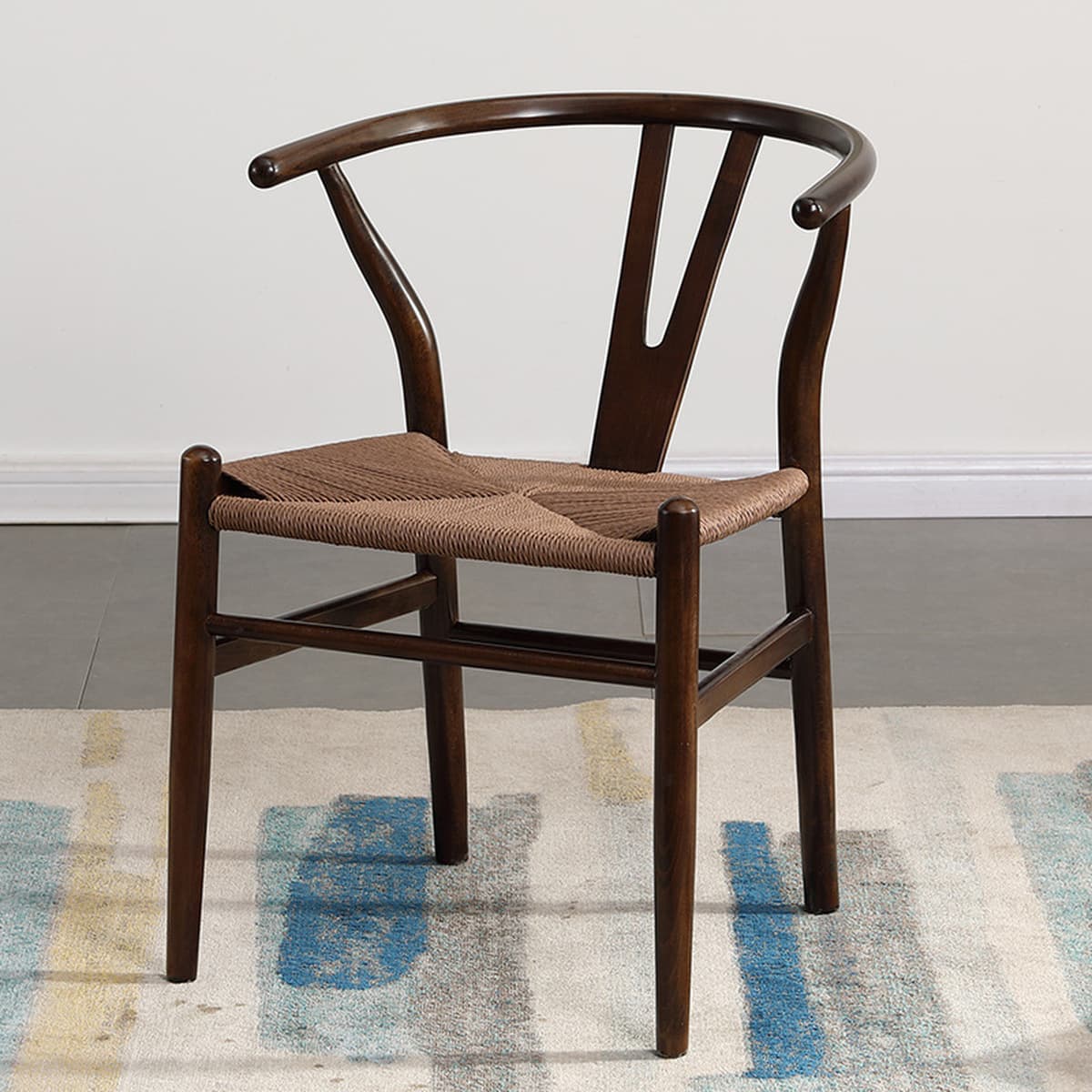 Скандинавский обеденный стул из массива дерева, простой стул Y-образной формы из буковой древесины, обеденный стул для...