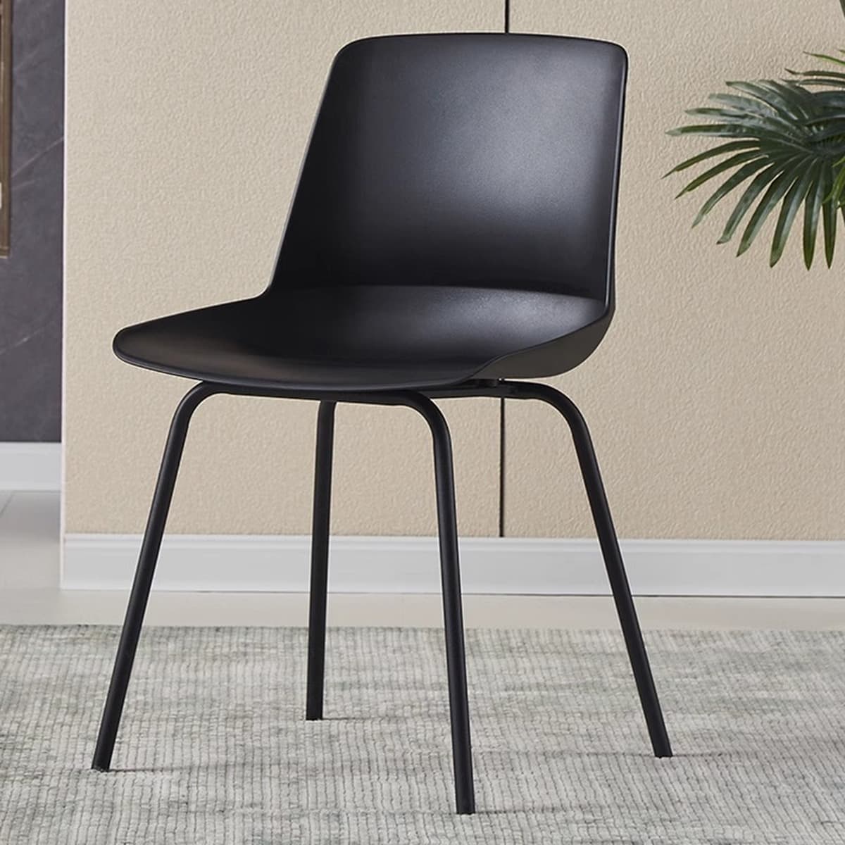 Скандинавский пластиковый обеденный стул утолщенный столовая спинка кресло современной домашней конференции