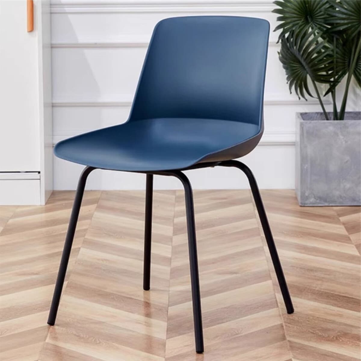 Скандинавский пластиковый обеденный стул утолщенный столовая спинка кресло современной домашней конференции