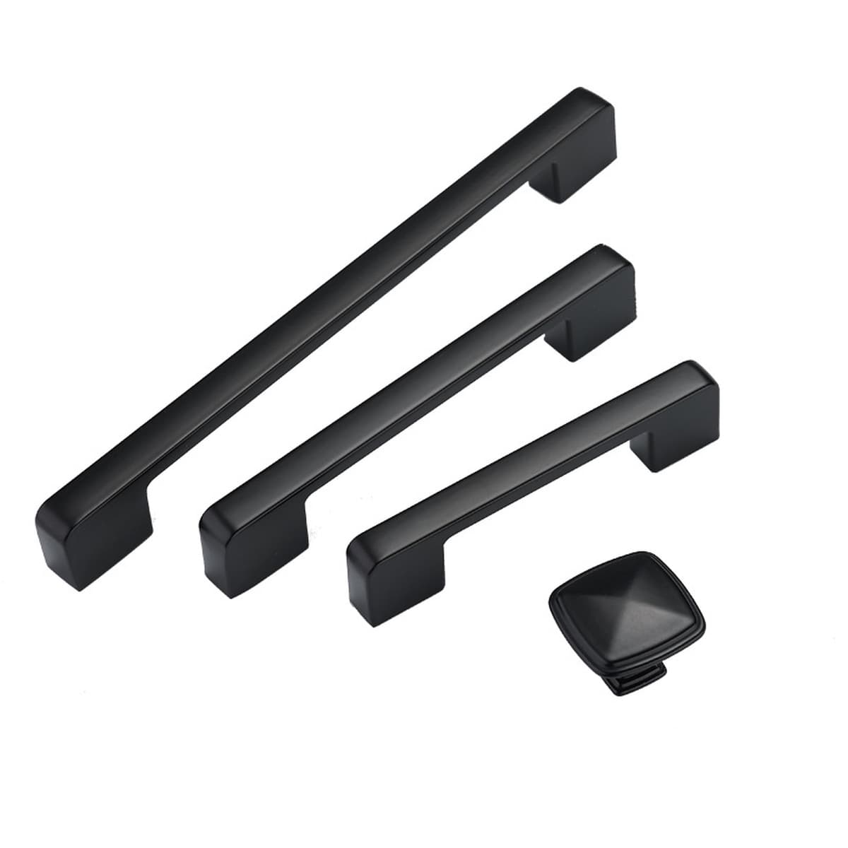 Фабрика прямые поставки Черный алюминиевого сплава ручка оптом шкаф дверная ручка мебель аппаратные аксессуары