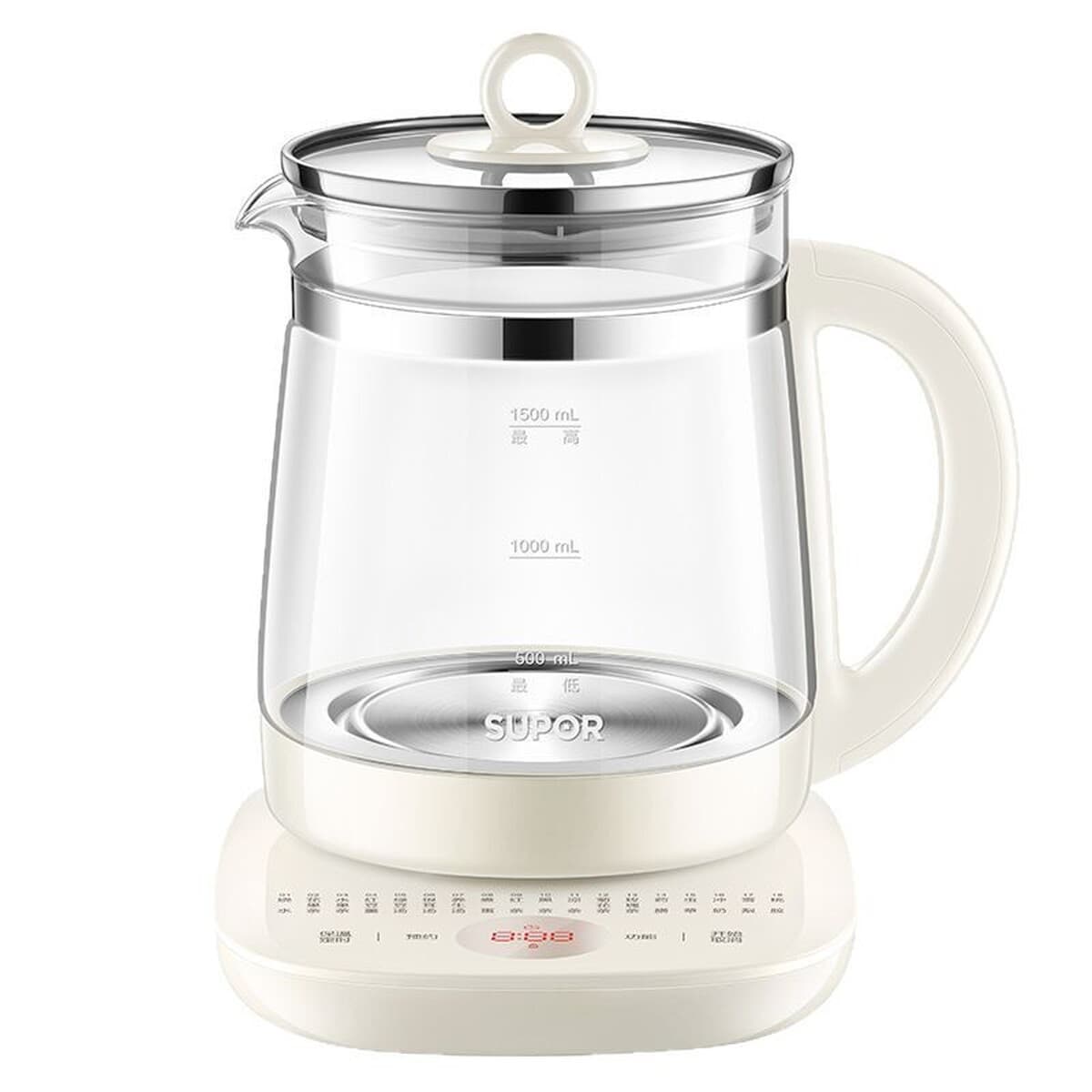 Супор питает 1,5 л электрический чайник вареный чайник стеклянный чайник электрический чайник без клея чайник SW-15YJ33C