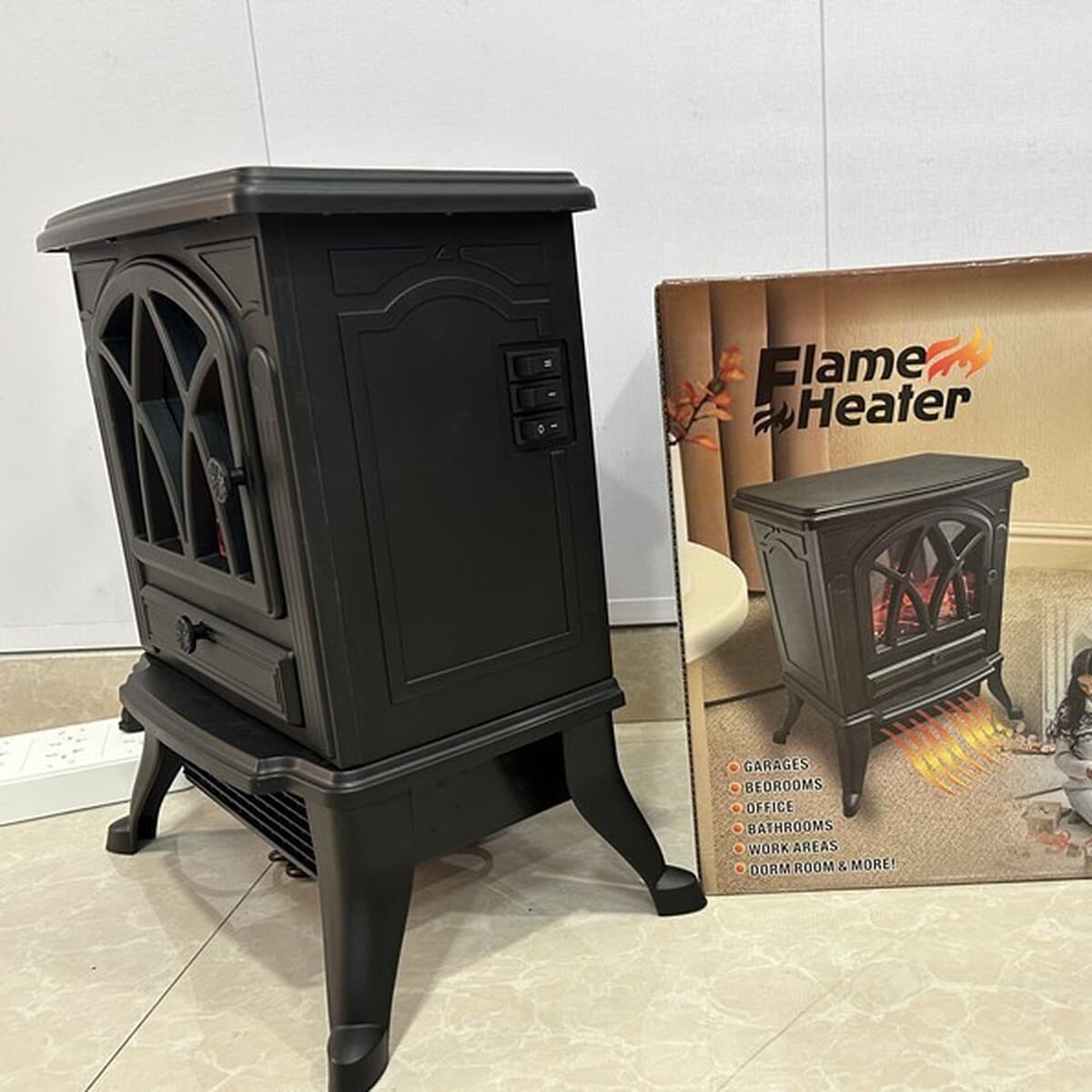 Трансграничный большой каминный обогреватель с 3D-эффектом пламени, для дома и офиса, мгновенный нагрев, вентилятор