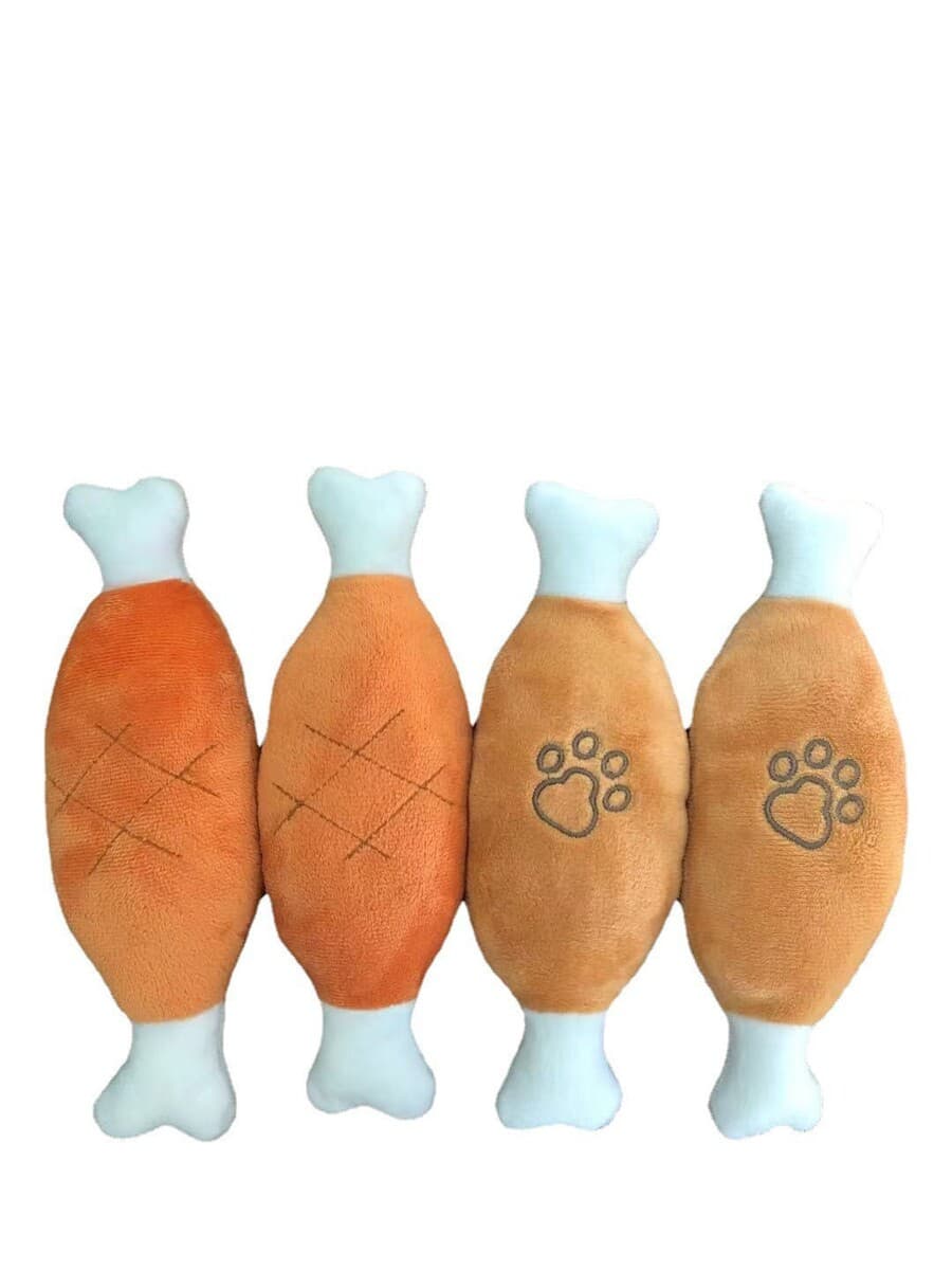 Фабрика Прямые поставки устойчивая к укусам звучащая куриная ножка игрушка для домашних животных собака плюшевая звучащая...