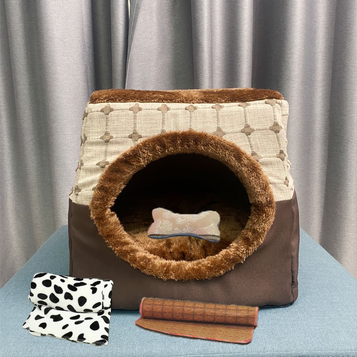 Кросс-бордерный домик для кошек Amazon на все сезоны, вилла-капсула с закрытым вольером, оптовые поставки зимних товаров для...