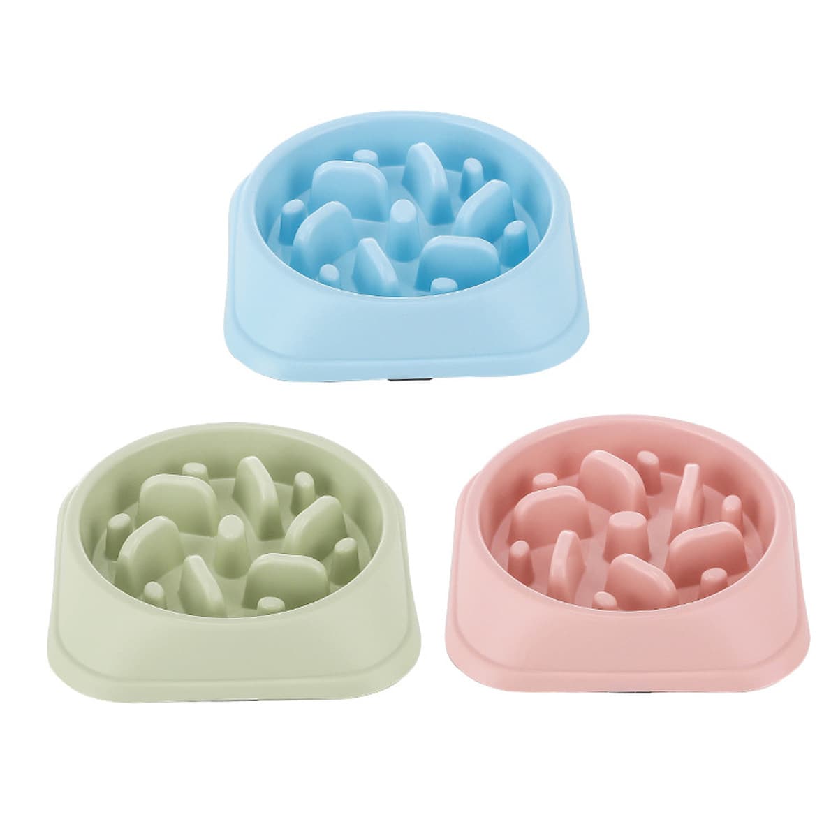 Новые миски для животных цвета макарон, медленная кормушка, антиудушающая, для здоровья, в цветной коробке