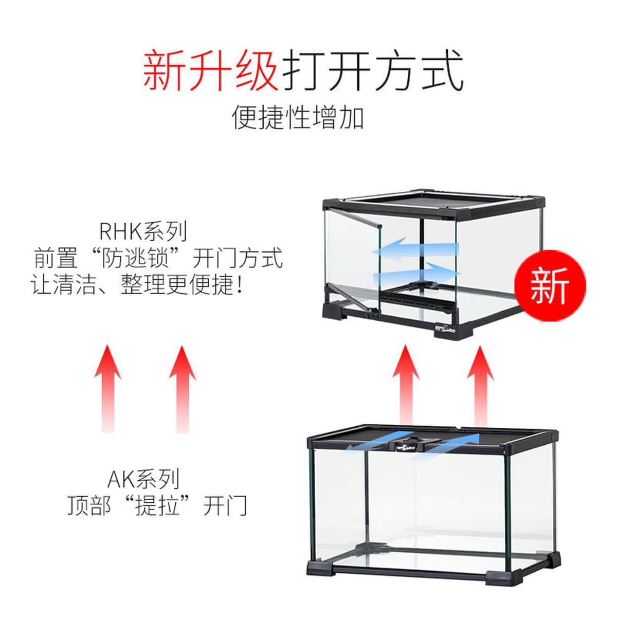 Новый Pet reptizoo Альпинизм коробка для кормления домашних животных Хамелеон ящерица Стеклянная емкость для рептилий...