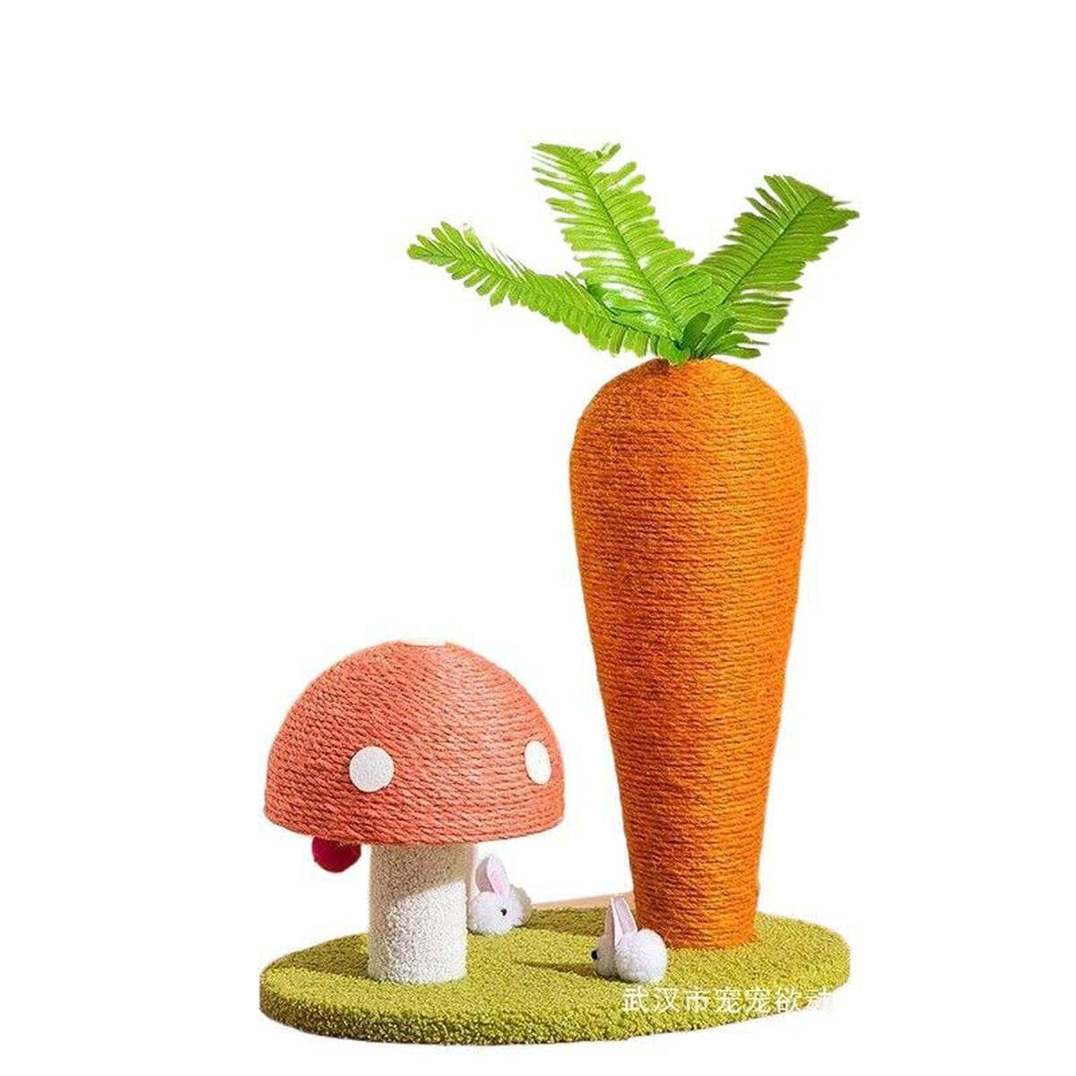 Кошачий коготь, морковь, гриб, доска для когтей кошки, игрушка для кошки, кошачий когтеточка, вертикальный износостойкий и...