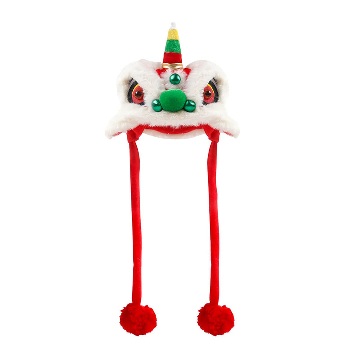 Новогодняя шляпа льва Цзи Зизи товары для животных Новогодний костюм щенка льва в китайском стиле Боевая шляпа для танца льва