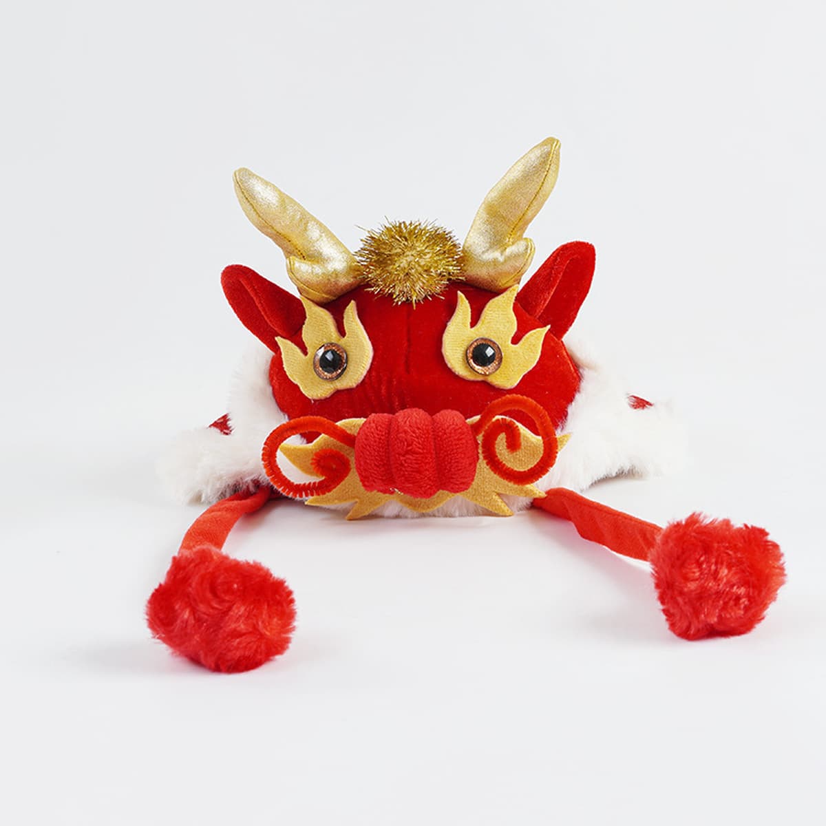 Новогодняя шляпа льва Цзи Зизи товары для животных Новогодний костюм щенка льва в китайском стиле Боевая шляпа для танца льва