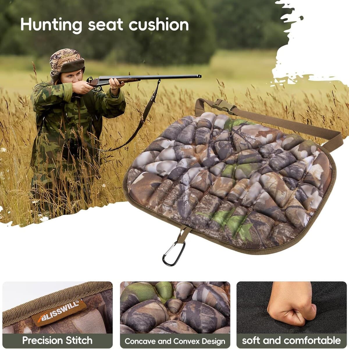 Охотничья подушка, коврик для стадиона, подходит для кемпинга, охоты, рыбалки, кемпинга, подушки для сиденья на открытом...