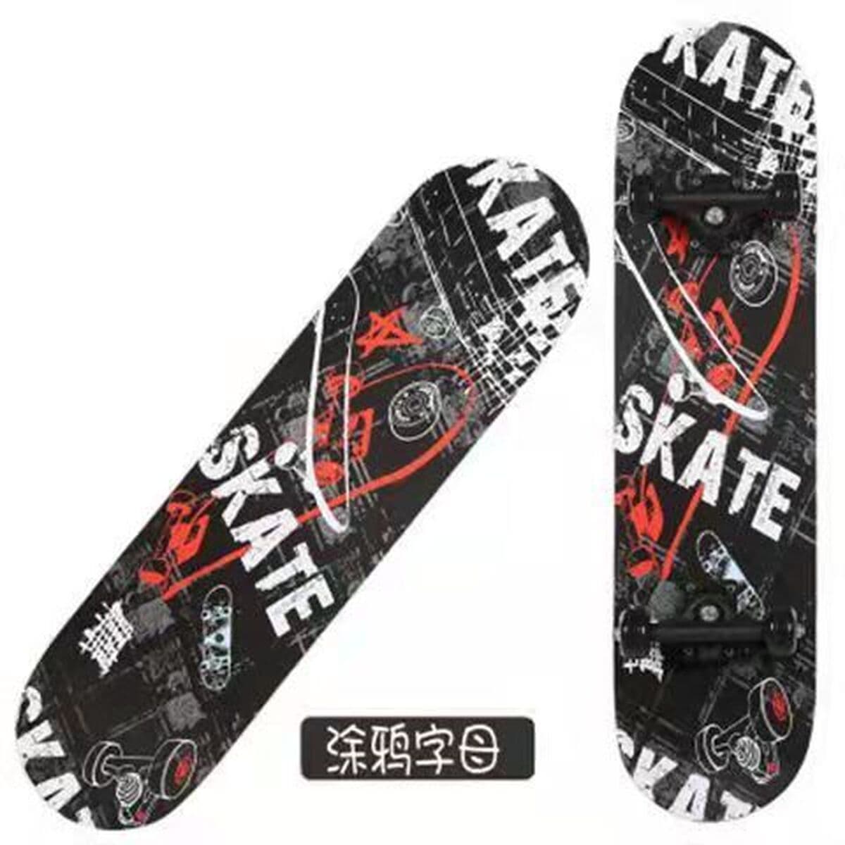 Детские четырехколесные скейтборды Двойной перекачки для начальной школы 4 колеса маленький скутер 3-15 лет 60/80cm