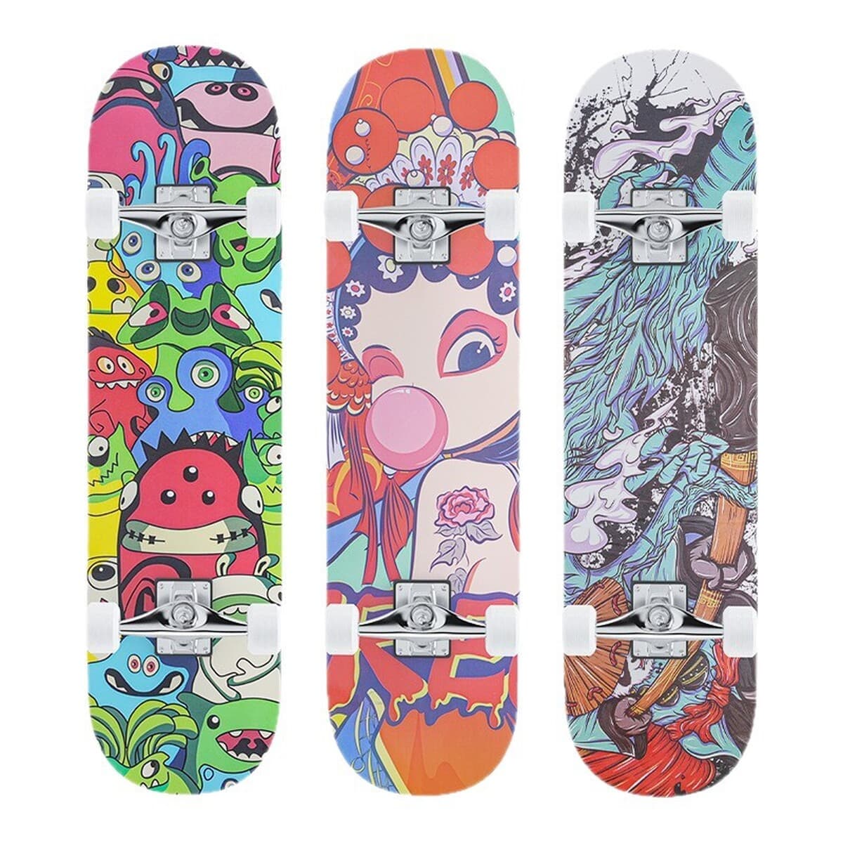 Скейтборд для начинающих, профессиональный, двойной наклон, для детей, подростков, взрослых, мальчиков и девочек,...
