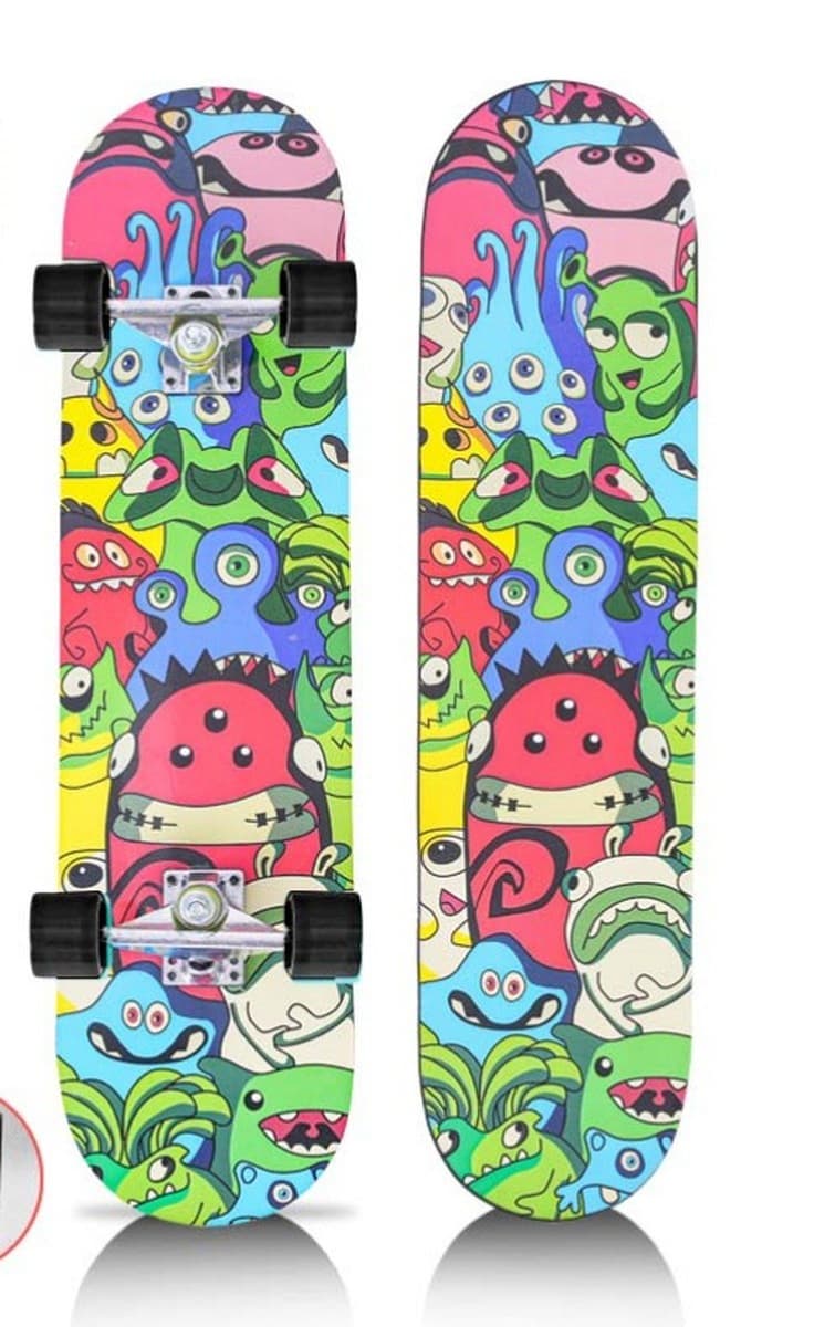 Скейтборд для начинающих, профессиональный, двойной наклон, для детей, подростков, взрослых, мальчиков и девочек,...