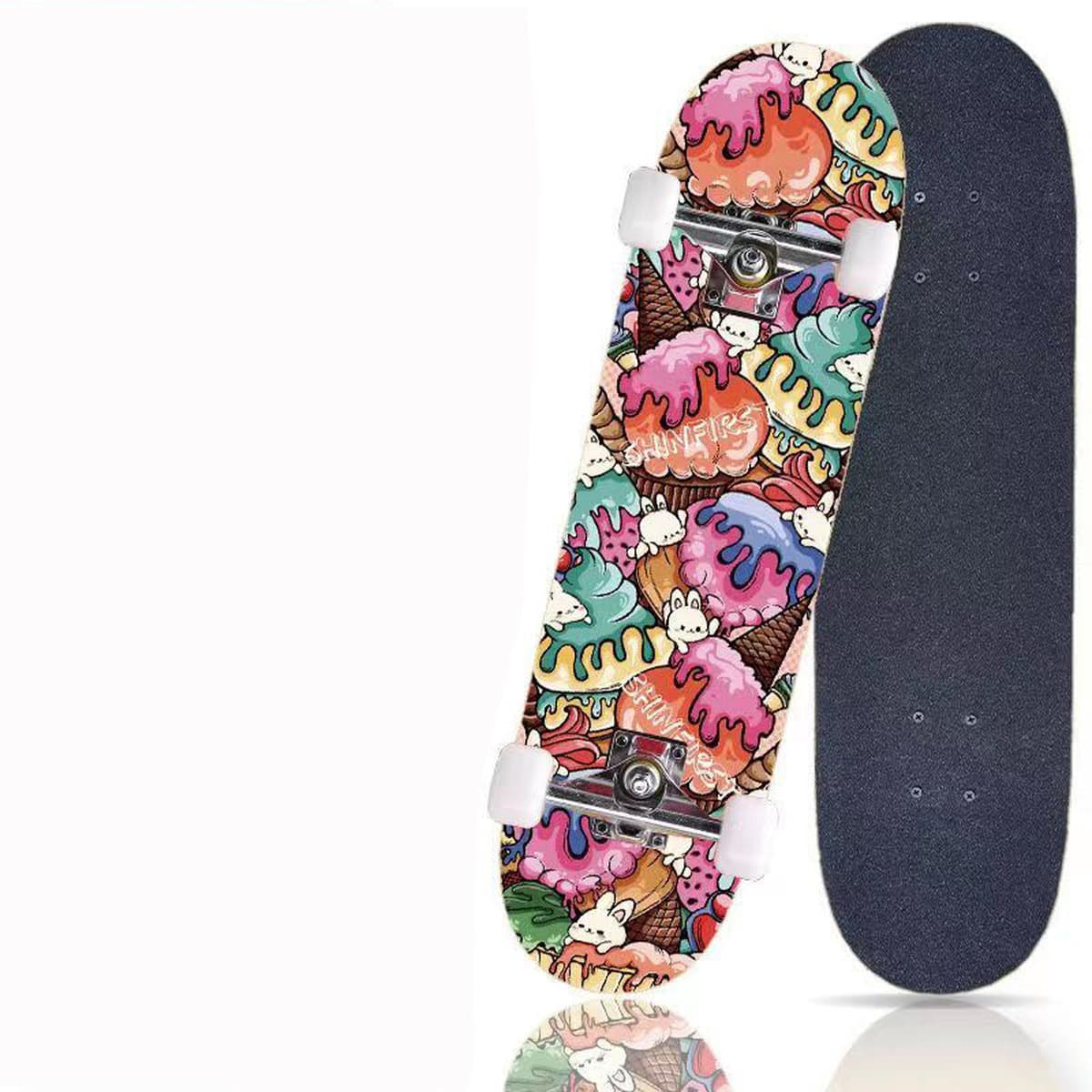 Профессиональный четырехколесный скейтборд для начинающих, длинная доска, двойная деформированная Кленовая доска, взрослые...