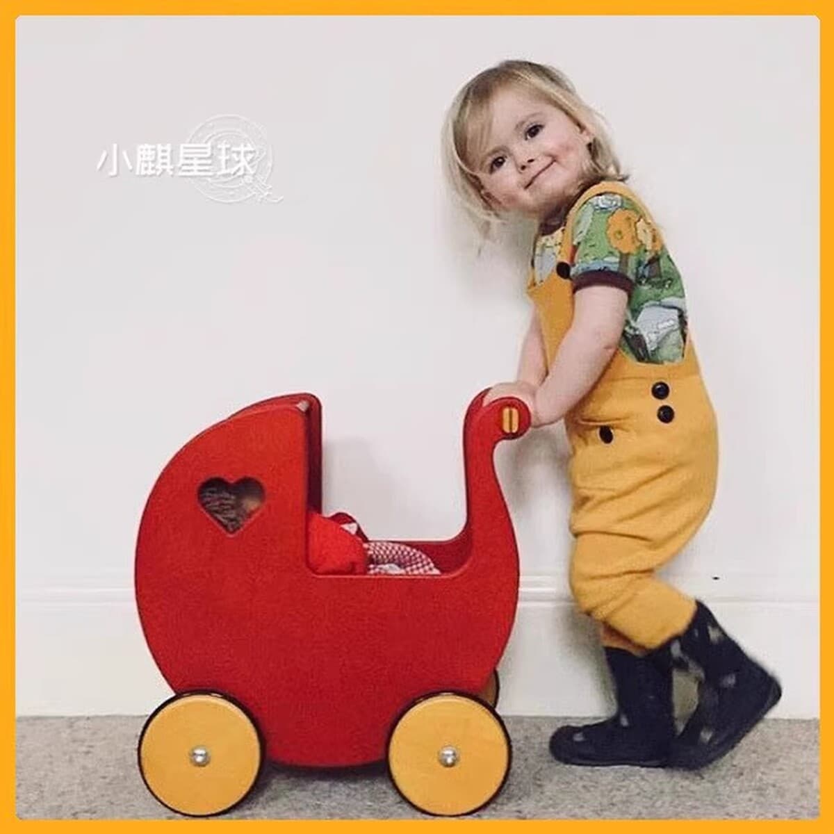 Датская детская коляска-ходунки от 6 до 18 месяцев, обучающая ходьба, 0-образная деревянная игрушка для ног