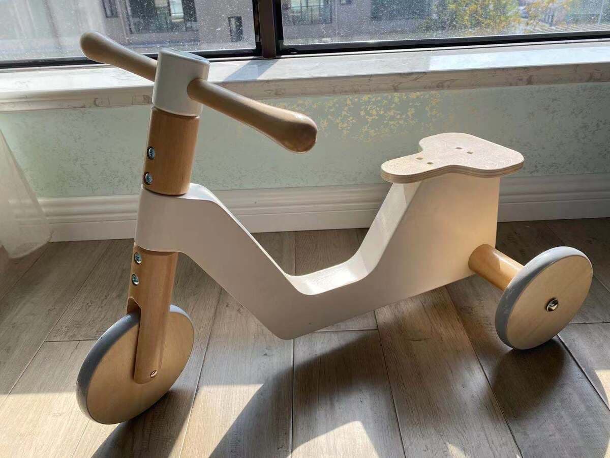 Датская детская коляска-ходунки от 6 до 18 месяцев, обучающая ходьба, 0-образная деревянная игрушка для ног