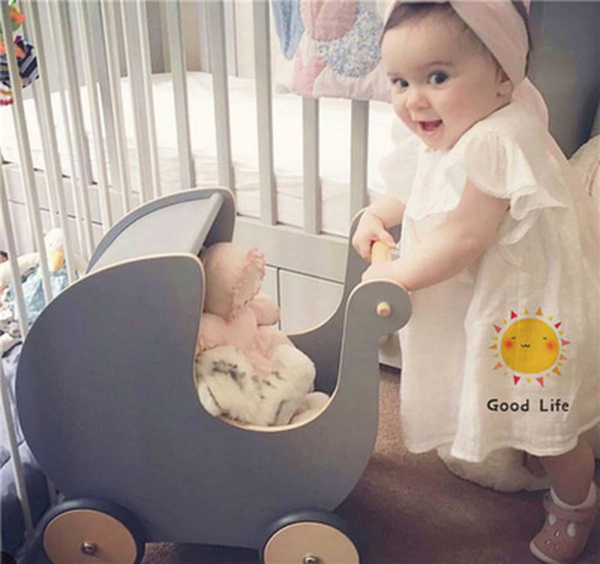 Датская детская коляска-ходунки от 6 до 18 месяцев, обучающая ходьба, 0-образная деревянная игрушка для ног