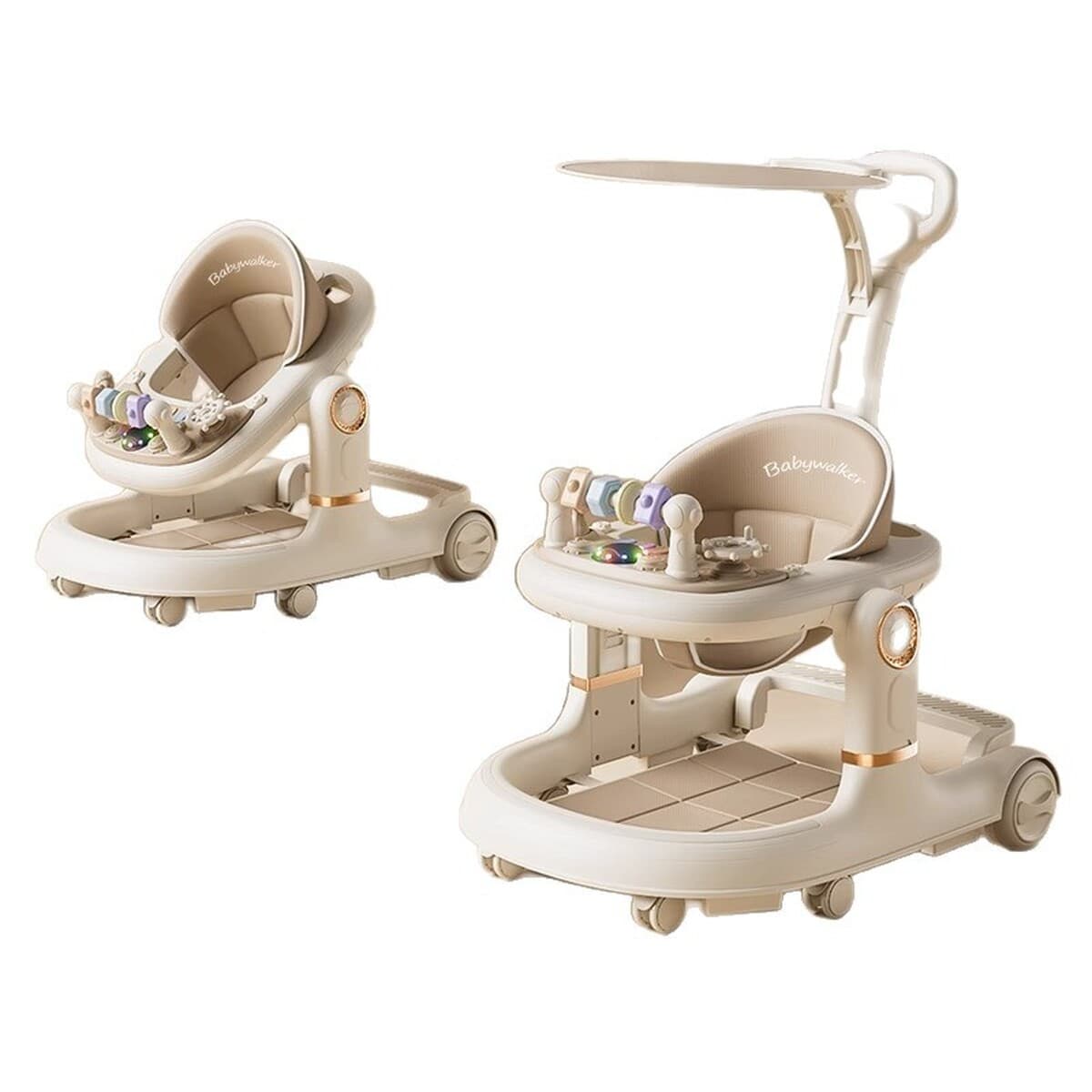 Детская ходунки Jingqi 2025 против О-образных ног для младенцев от 6 до 18 месяцев, многофункциональная складная коляска для...