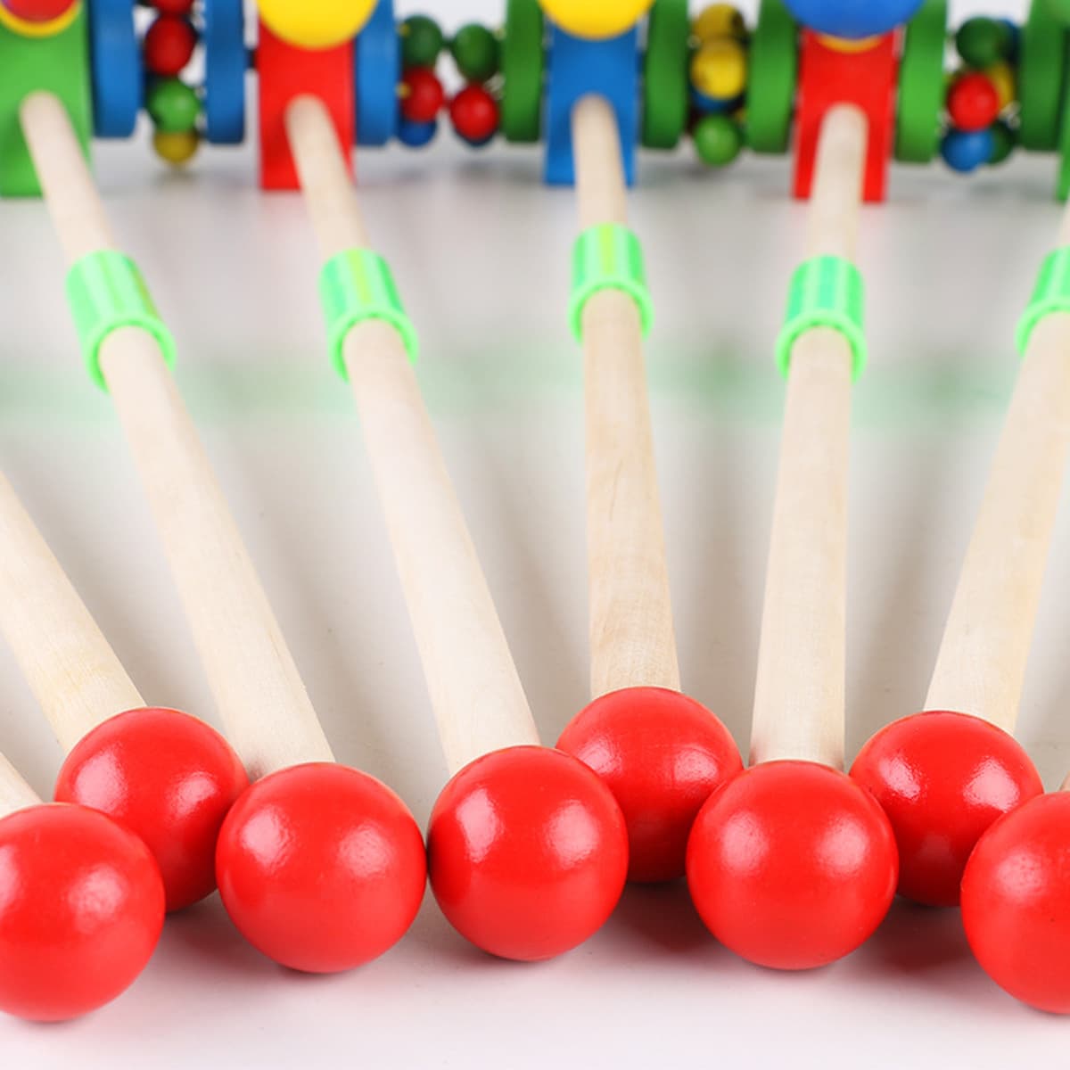 Деревянная каталка для малышей 1-3 лет, с одной ручкой, разборная, портативная детская игрушка, легко удерживать и...