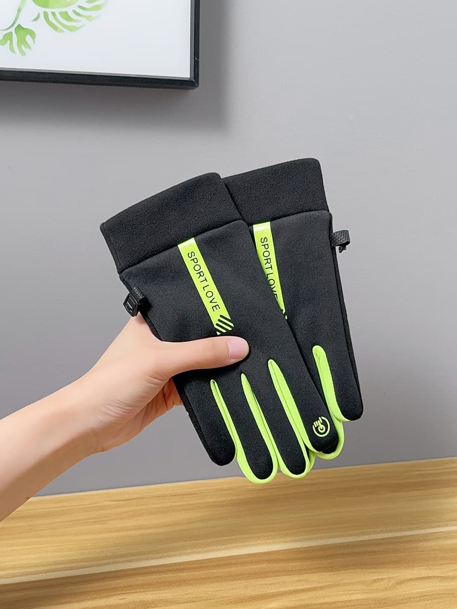 Зимние спортивные теплые перчатки для мужчин и женщин Водонепроницаемая зимняя пара езда на велосипеде ветрозащитный и...