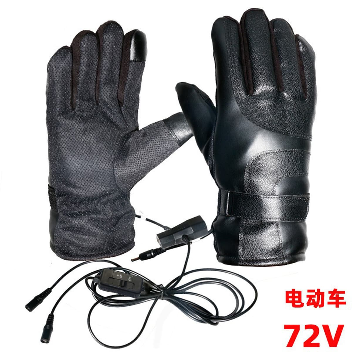Нагревательные перчатки зимний электрический электрический автомобиль USB мотоцикл трансграничная кожа теплый мужчина езда с...