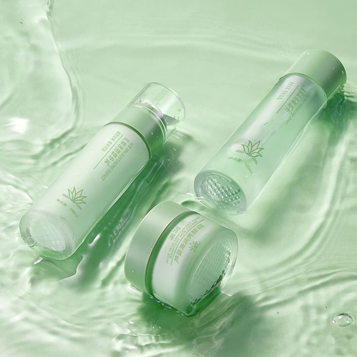 Qiao Fuli водный крем с алоэ Весна и лето Освежающий тоник для восстановления следов прыщей увлажняющая эссенция для кожи...