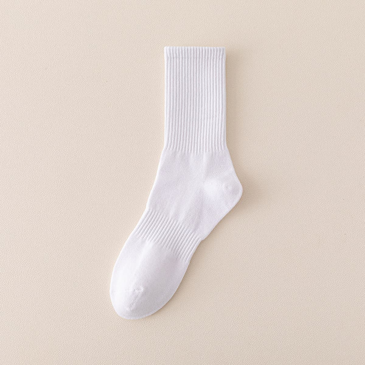 Мужские носки до середины икры, мужские носки с высокой талией, осенние черно-белые спортивные носки из чесаного хлопка,...