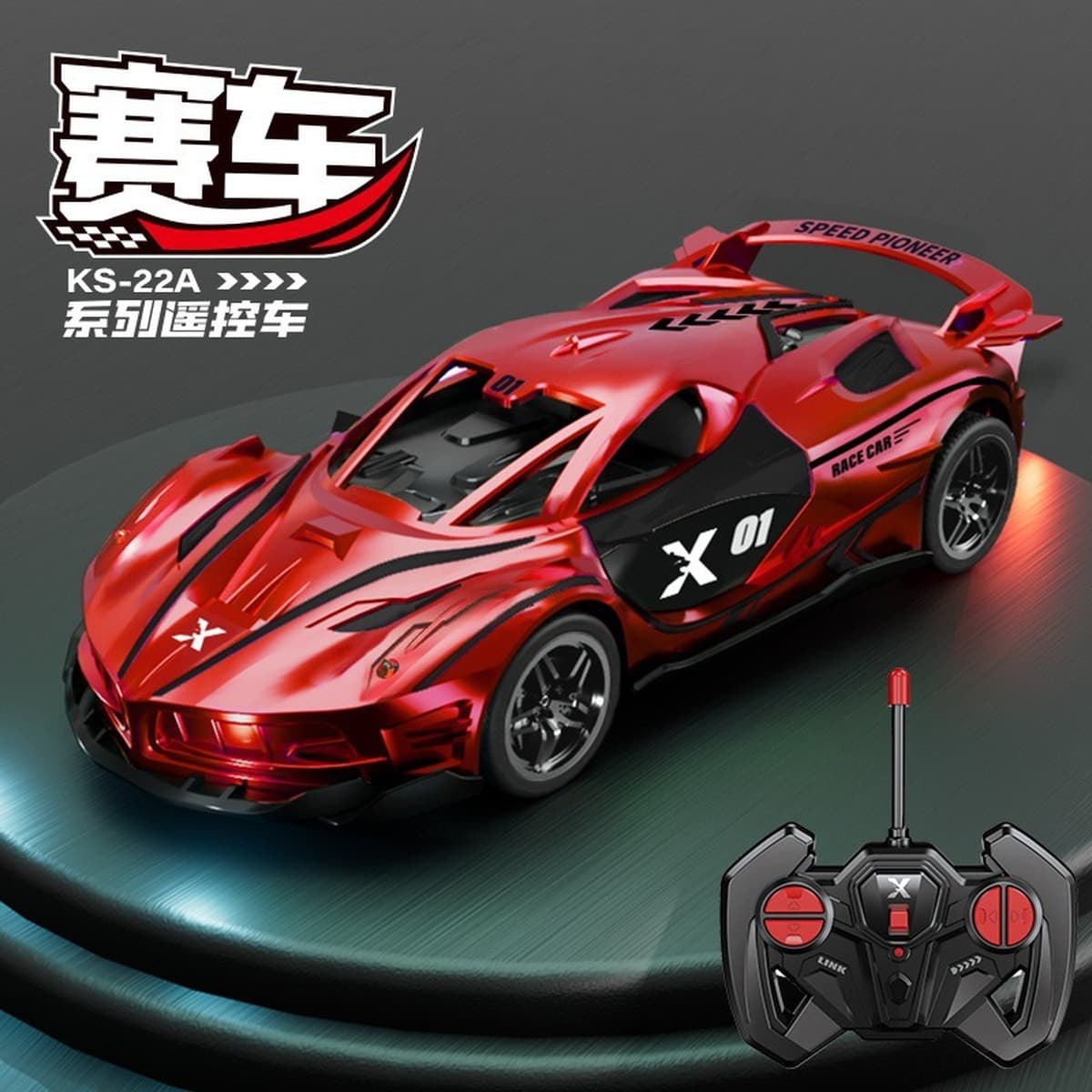 Детская игрушка-автомобиль на радиоуправлении, стильная полицейская машина, четырехканальный беспроводной внедорожник,...