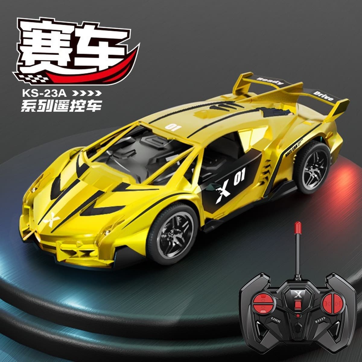 Детская игрушка-автомобиль на радиоуправлении, стильная полицейская машина, четырехканальный беспроводной внедорожник,...